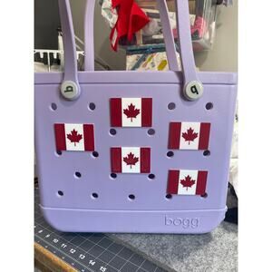 Lot of 5 Slightly Imperfect Canadian Flag Bogg Bag Charms